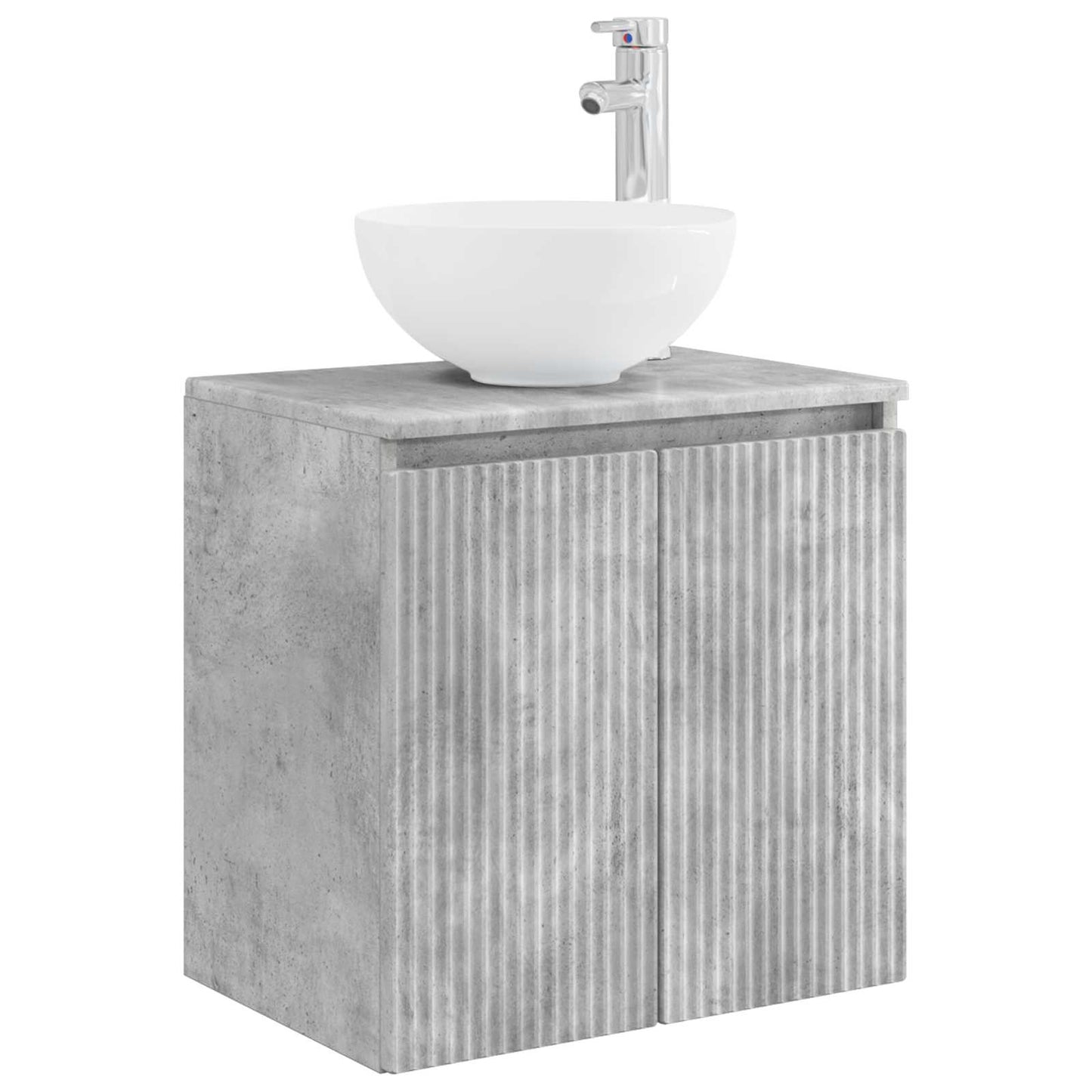 vidaXL Bathroom Cabinet Set 3 pcs Concrete Grey 49.5 x 41 x 64.5 cm