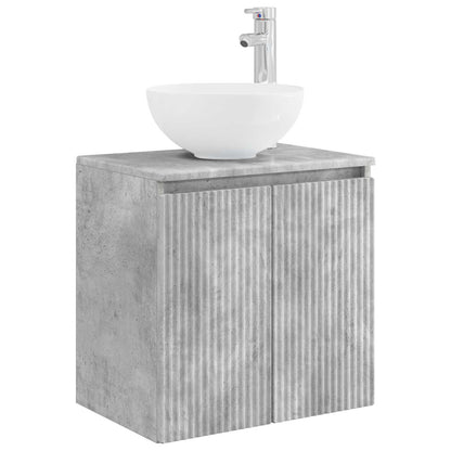 vidaXL Bathroom Cabinet Set 3 pcs Concrete Grey 49.5 x 41 x 64.5 cm