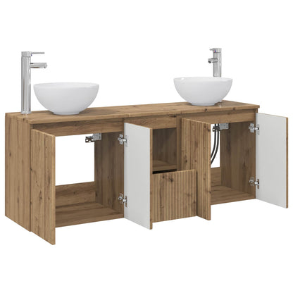 vidaXL Bathroom Cabinet Set 3 pcs Artisan Oak 49.5 x 41 x 64.5 cm