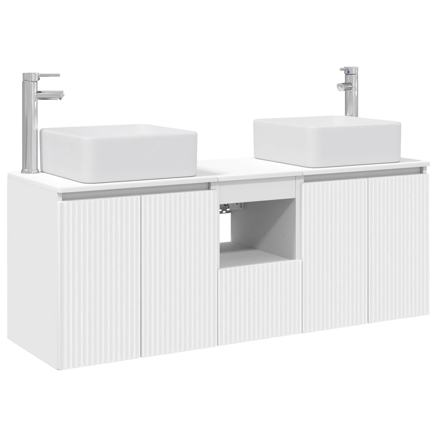 vidaXL Bathroom Cabinet Set 3 pcs White 49.5 x 41 x 63 cm