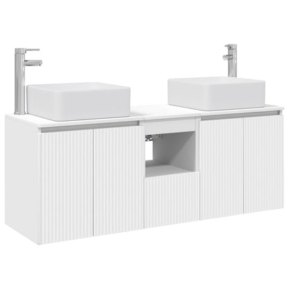 vidaXL Bathroom Cabinet Set 3 pcs White 49.5 x 41 x 63 cm