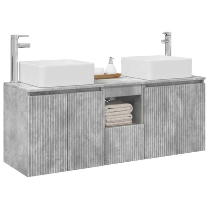 vidaXL Bathroom Cabinet Set 3 pcs Concrete Grey 49.5 x 41 x 63 cm