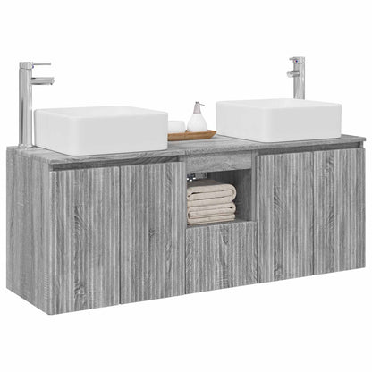vidaXL Bathroom Cabinet Set 3 pcs Grey Sonoma 49.5 x 41 x 63 cm