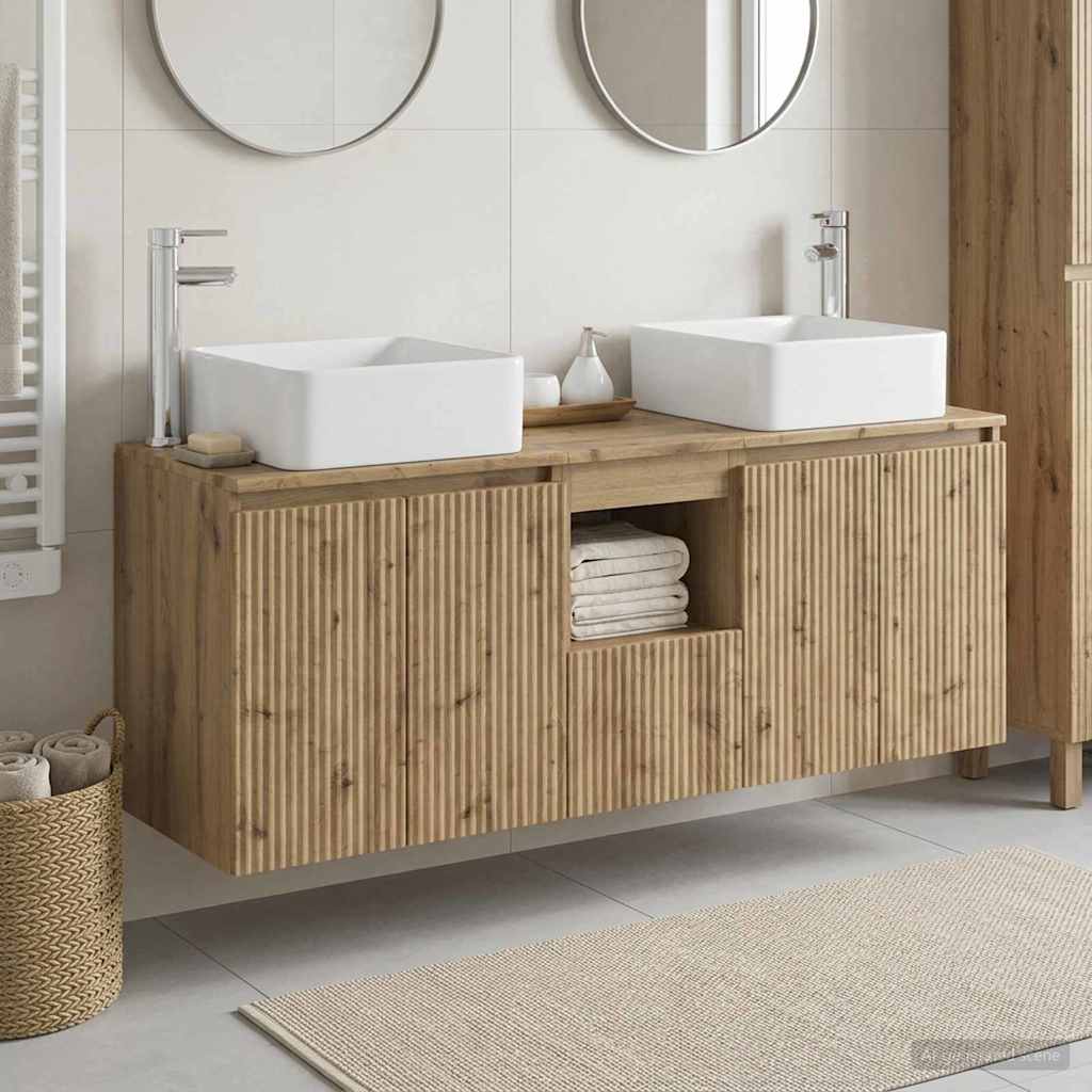 vidaXL Bathroom Cabinet Set 3 pcs Artisan Oak 49.5 x 41 x 63 cm