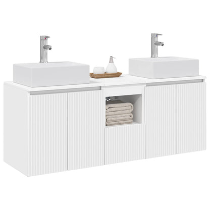 vidaXL Bathroom Cabinet Set 3 pcs White 49.5 x 41 x 62.5 cm