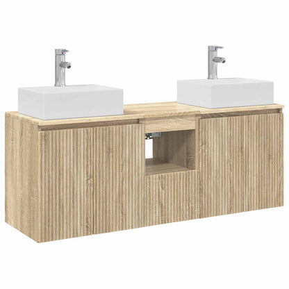 vidaXL Bathroom Cabinet Set 3 pcs Sonoma Oak 49.5 x 41 x 62.5 cm