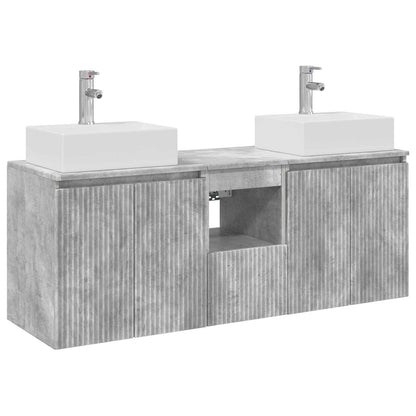 vidaXL Bathroom Cabinet Set 3 pcs Concrete Grey 49.5 x 41 x 62.5 cm
