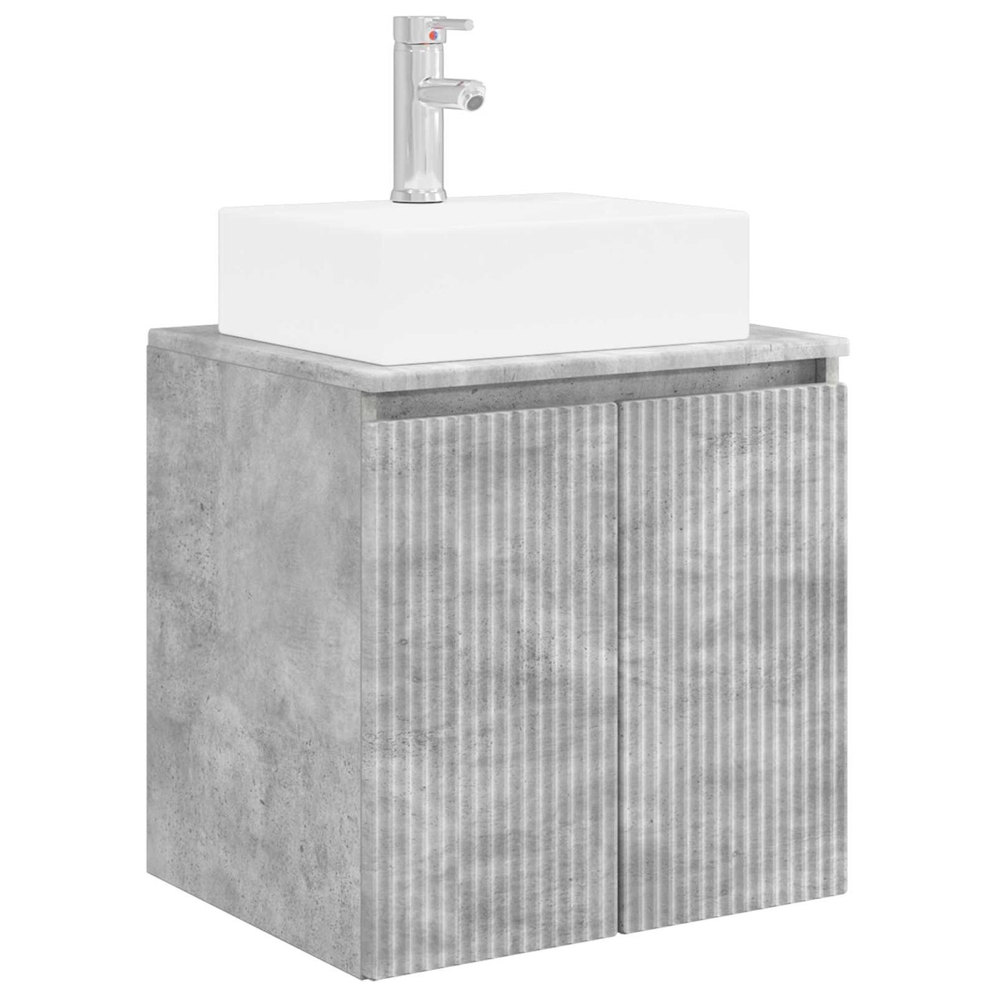 vidaXL Bathroom Cabinet Set 3 pcs Concrete Grey 49.5 x 41 x 62.5 cm
