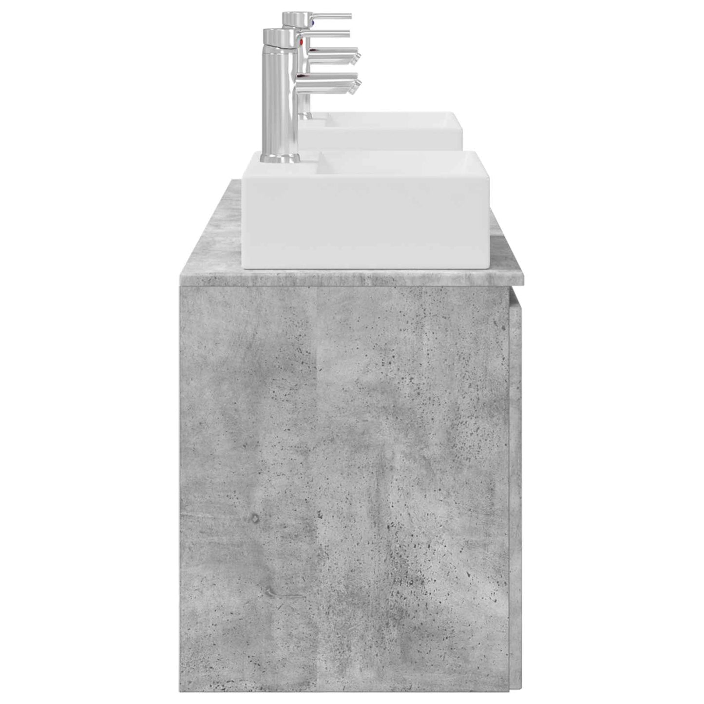vidaXL Bathroom Cabinet Set 3 pcs Concrete Grey 49.5 x 41 x 62.5 cm