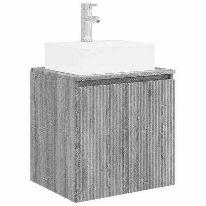 vidaXL Bathroom Cabinet Set 3 pcs Grey Sonoma 49.5 x 41 x 62.5 cm