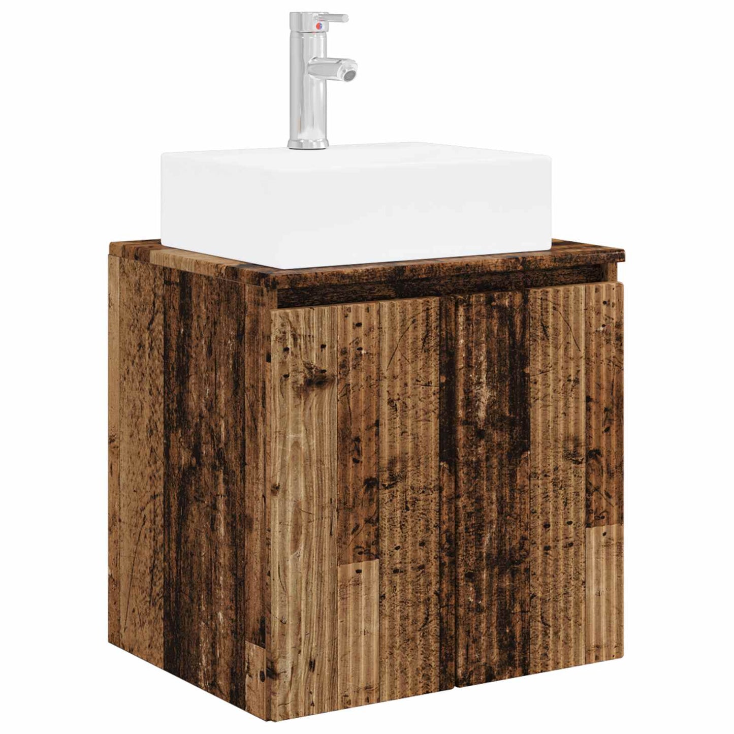 vidaXL Bathroom Cabinet Set 3 pcs Old Wood 49.5 x 41 x 62.5 cm