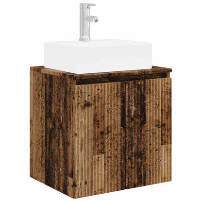 vidaXL Bathroom Cabinet Set 3 pcs Old Wood 49.5 x 41 x 62.5 cm