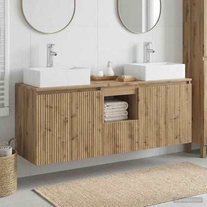 vidaXL Bathroom Cabinet Set 3 pcs Artisan Oak 49.5 x 41 x 62.5 cm