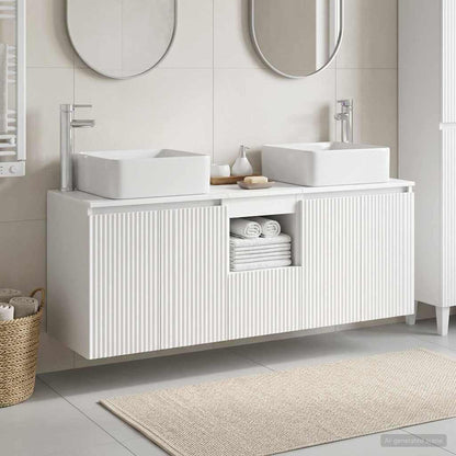 vidaXL Bathroom Cabinet Set 3 pcs White 53 x 35 x 63 cm