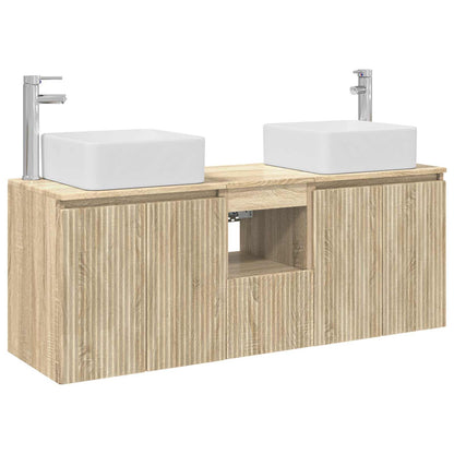 vidaXL Bathroom Cabinet Set 3 pcs Sonoma Oak 53 x 35 x 63 cm