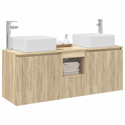 vidaXL Bathroom Cabinet Set 3 pcs Sonoma Oak 53 x 35 x 63 cm