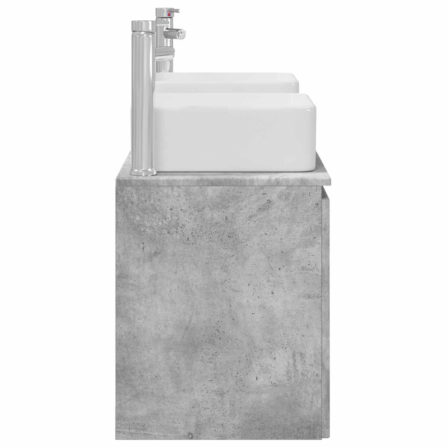 vidaXL Bathroom Cabinet Set 3 pcs Concrete Grey 53 x 35 x 63 cm