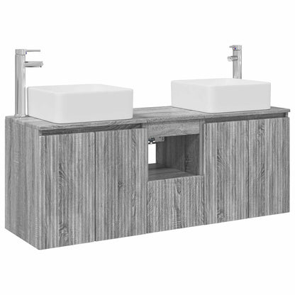 vidaXL Bathroom Cabinet Set 3 pcs Grey Sonoma 53 x 35 x 63 cm