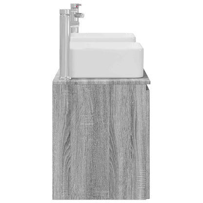 vidaXL Bathroom Cabinet Set 3 pcs Grey Sonoma 53 x 35 x 63 cm