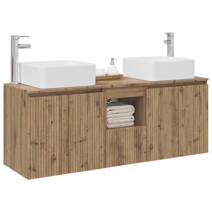 vidaXL Bathroom Cabinet Set 3 pcs Artisan Oak 53 x 35 x 63 cm