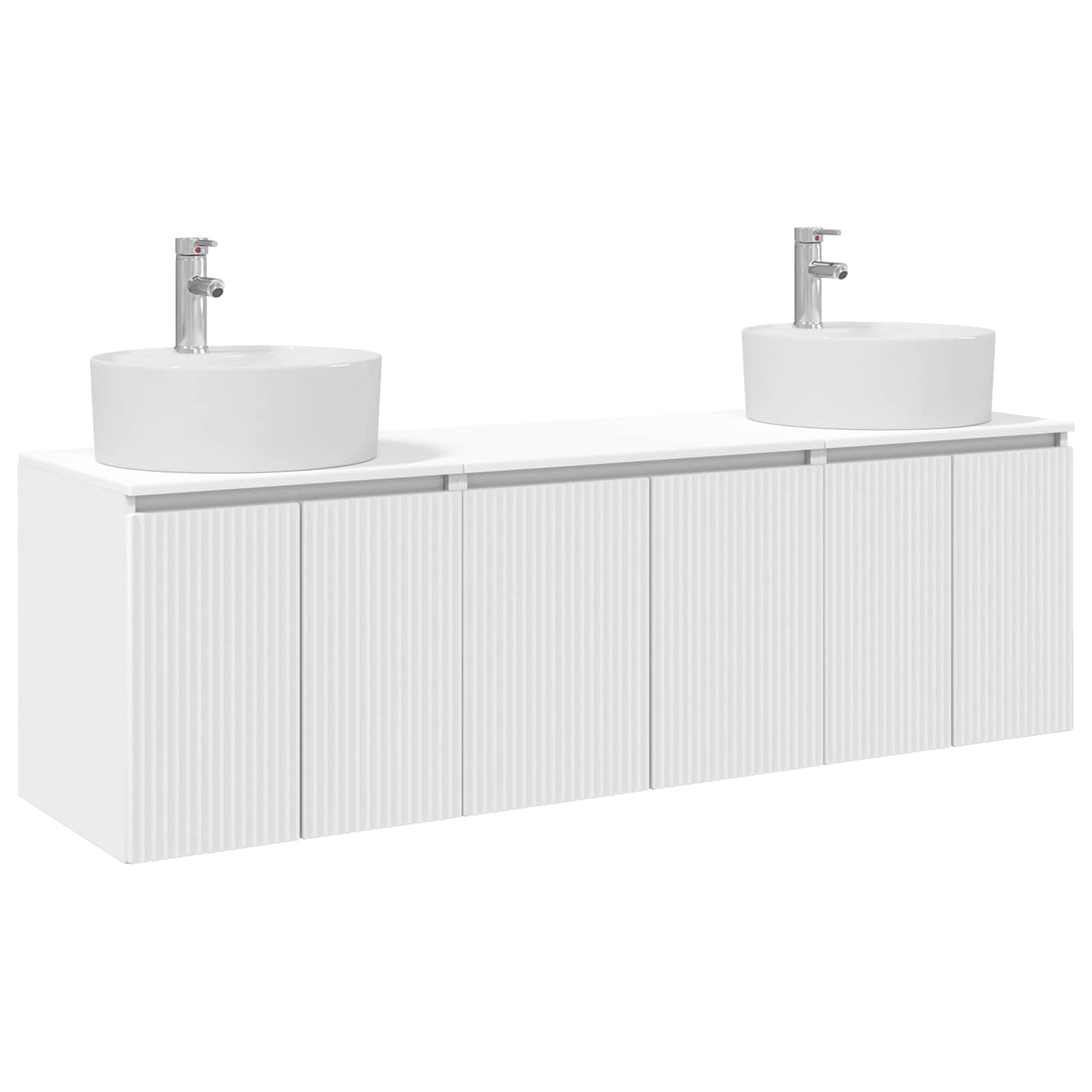 vidaXL Bathroom Cabinet Set 3 pcs White 49.5 x 44.5 x 65 cm