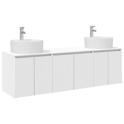 vidaXL Bathroom Cabinet Set 3 pcs White 49.5 x 44.5 x 65 cm