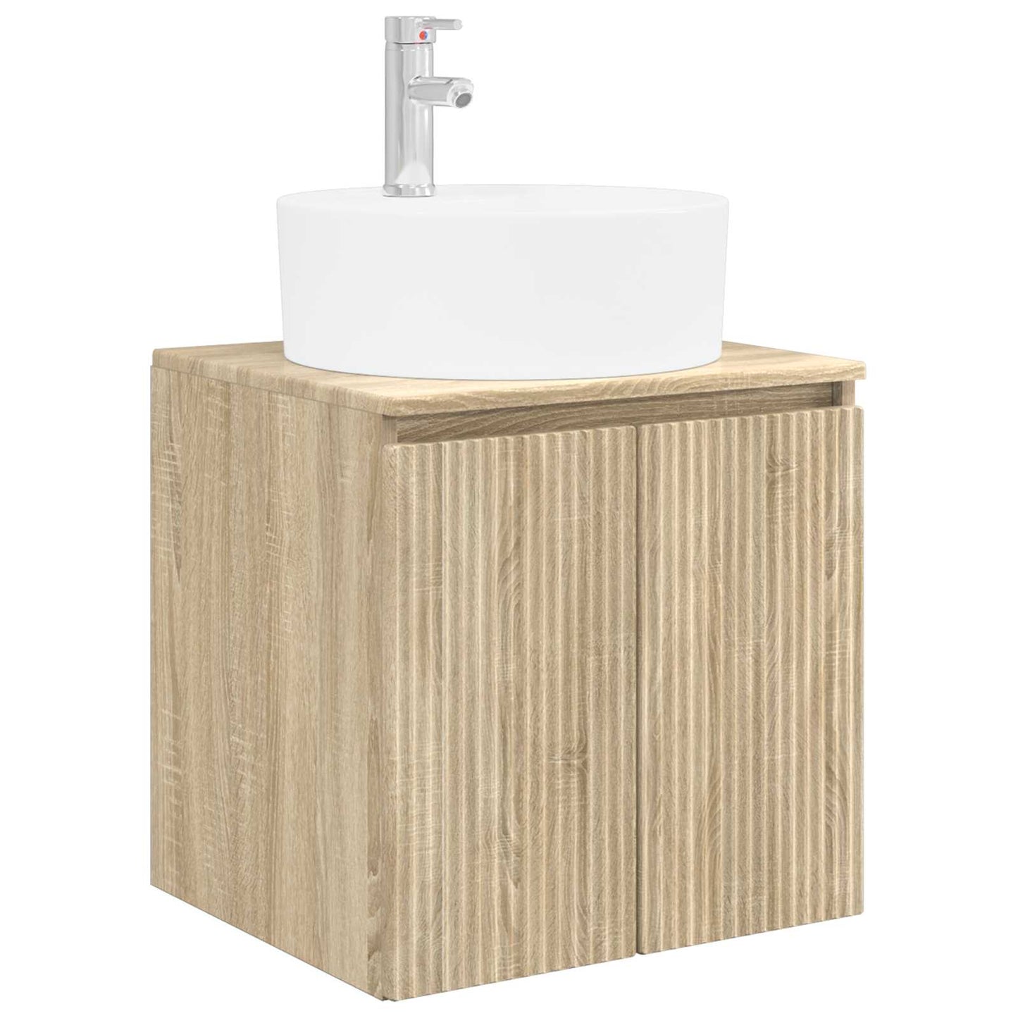 vidaXL Bathroom Cabinet Set 3 pcs Sonoma Oak 49.5 x 44.5 x 65 cm