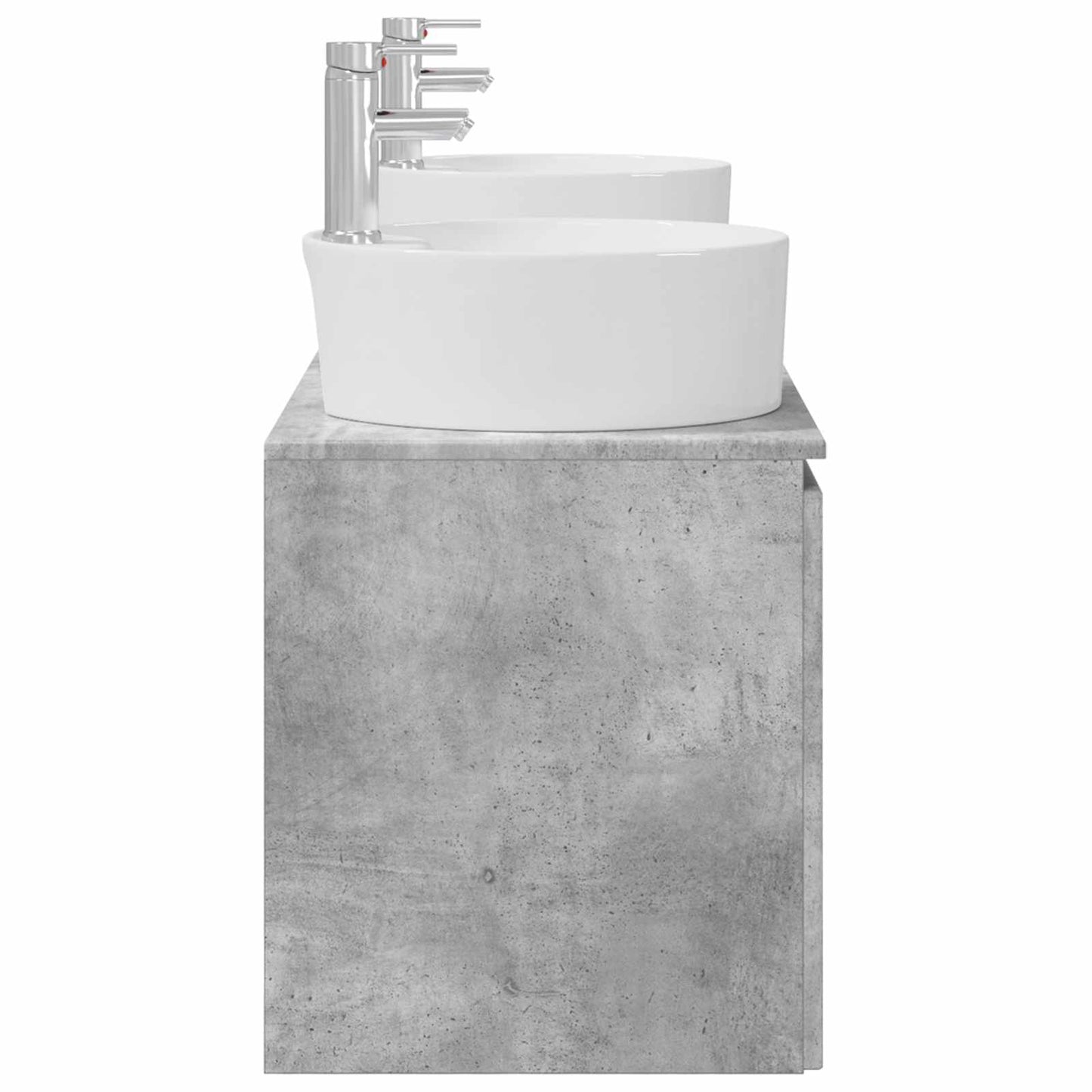 vidaXL Bathroom Cabinet Set 3 pcs Concrete Grey 49.5 x 44.5 x 65 cm