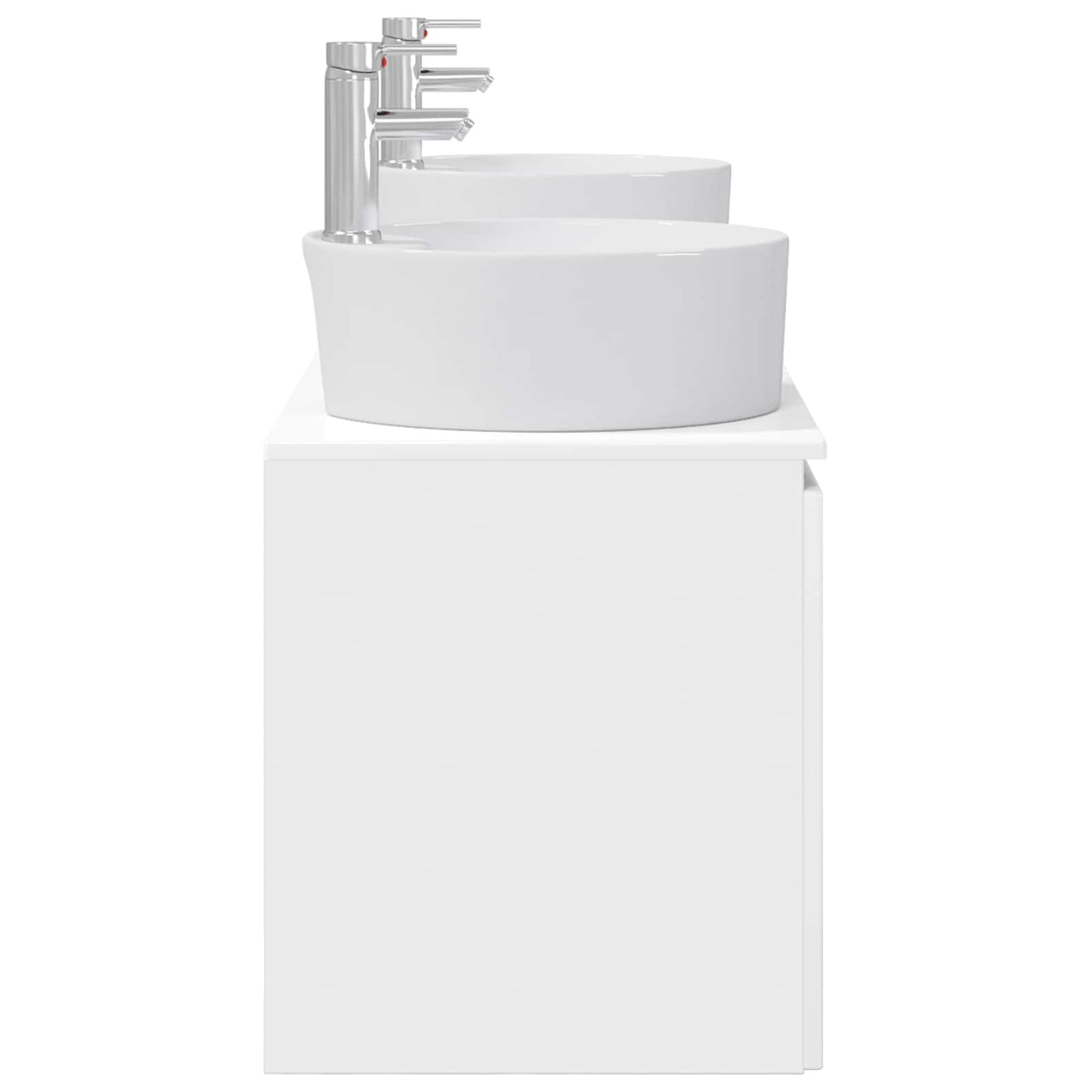 vidaXL Bathroom Cabinet Set 3 pcs High Gloss White 49.5 x 44.5 x 65 cm
