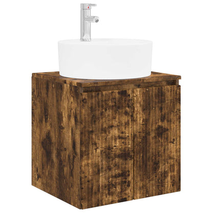 vidaXL Bathroom Cabinet Set 3 pcs Smoked Oak 49.5 x 44.5 x 65 cm