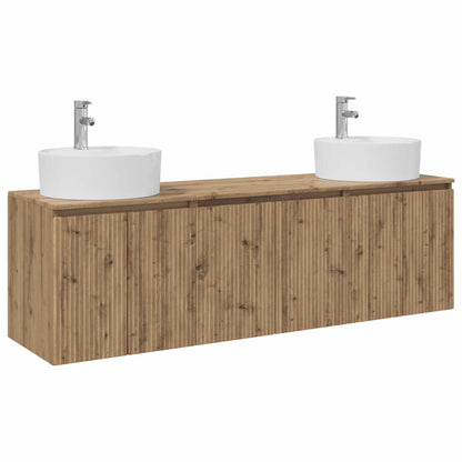 vidaXL Bathroom Cabinet Set 3 pcs Artisan Oak 49.5 x 44.5 x 65 cm