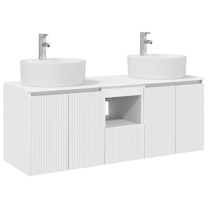 vidaXL Bathroom Cabinet Set 3 pcs White 49.5 x 44.5 x 65 cm