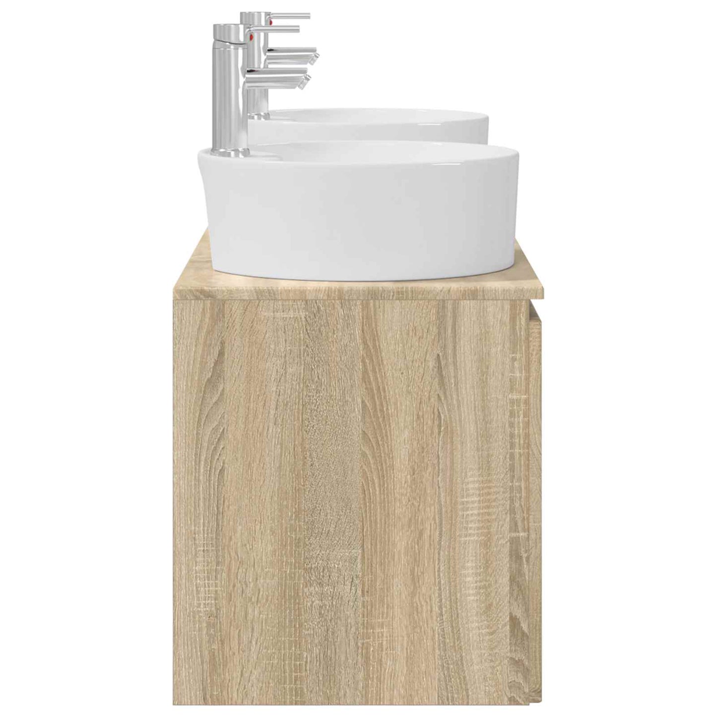 vidaXL Bathroom Cabinet Set 3 pcs Sonoma Oak 49.5 x 44.5 x 65 cm