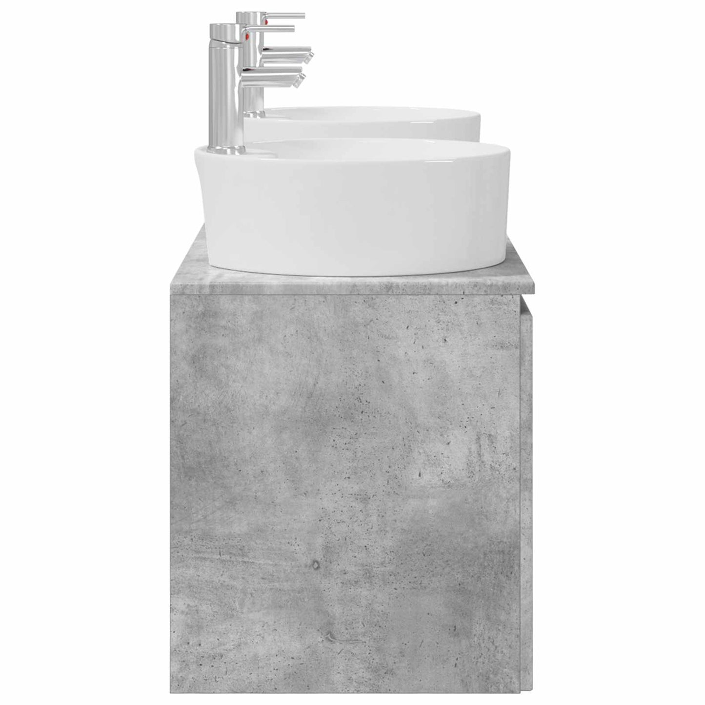 vidaXL Bathroom Cabinet Set 3 pcs Concrete Grey 49.5 x 44.5 x 65 cm