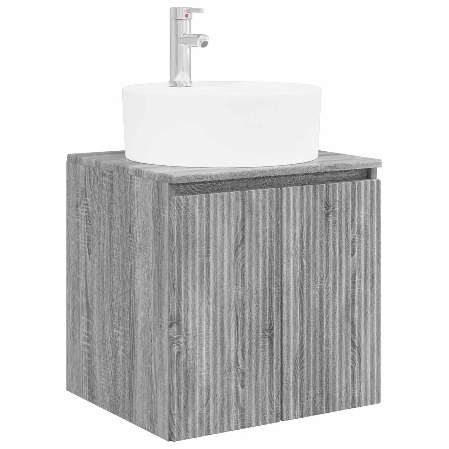 vidaXL Bathroom Cabinet Set 3 pcs Grey Sonoma 49.5 x 44.5 x 65 cm