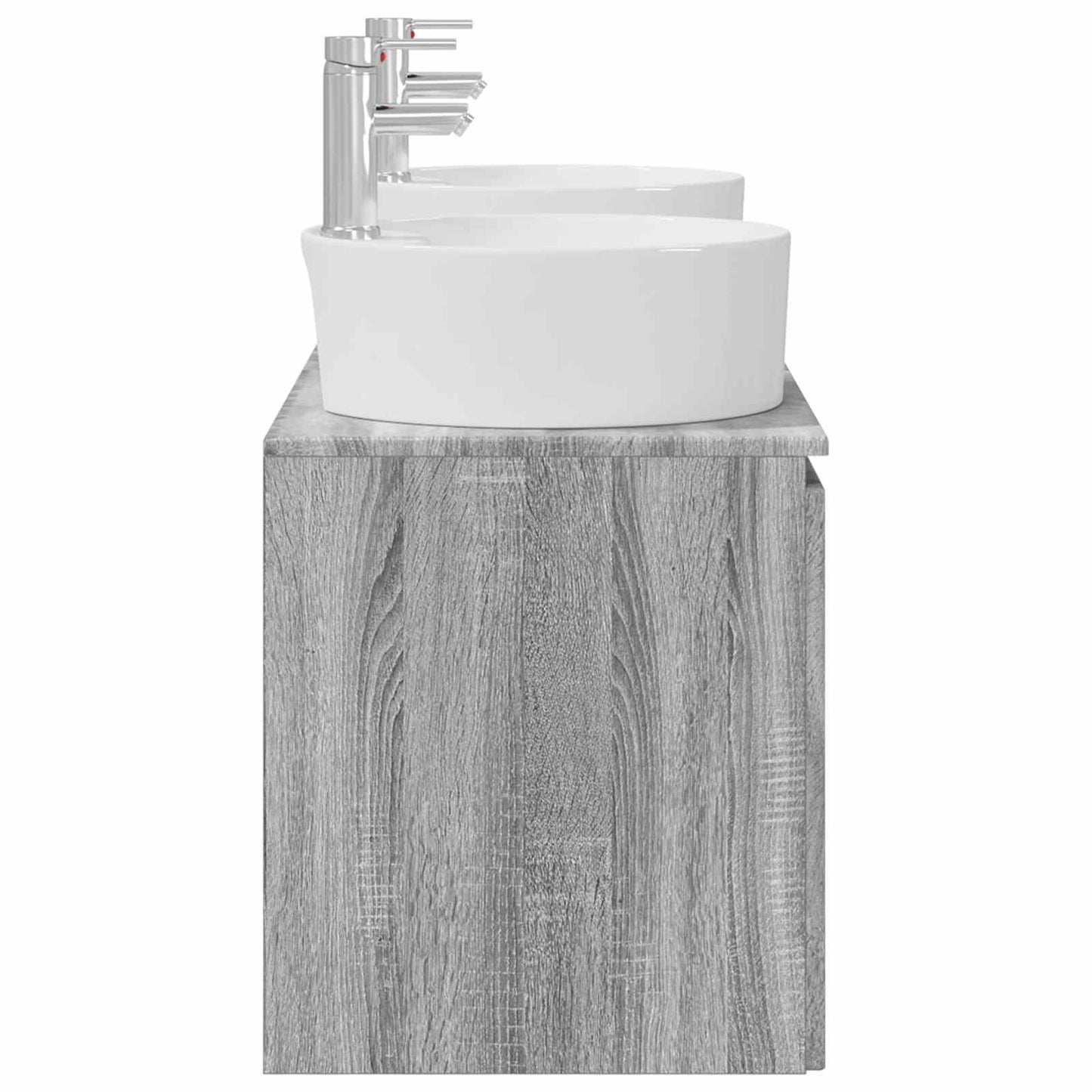 vidaXL Bathroom Cabinet Set 3 pcs Grey Sonoma 49.5 x 44.5 x 65 cm