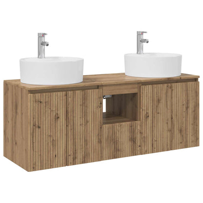 vidaXL Bathroom Cabinet Set 3 pcs Artisan Oak 49.5 x 44.5 x 65 cm