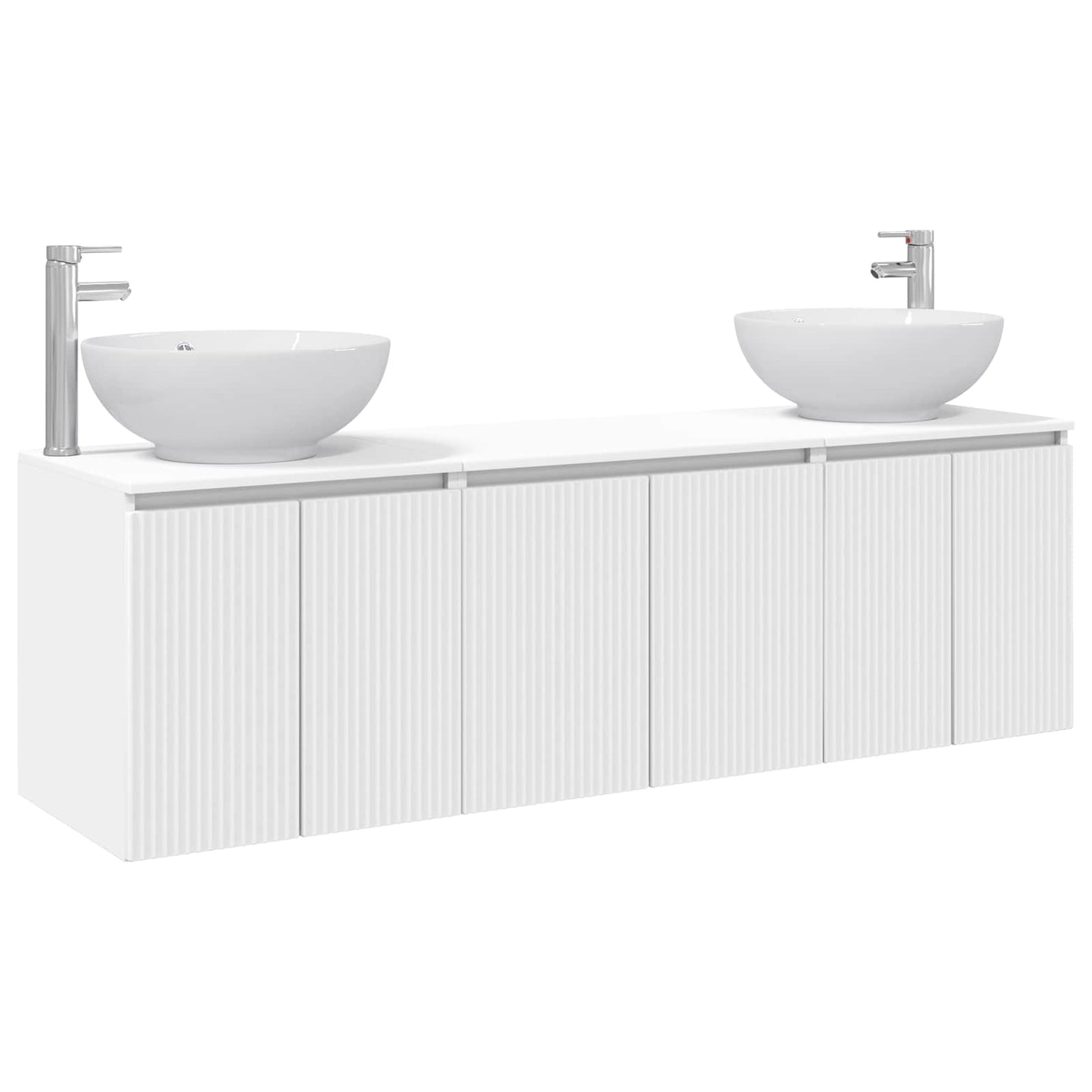 vidaXL Bathroom Cabinet Set 3 pcs White 49.5 x 44.5 x 65 cm