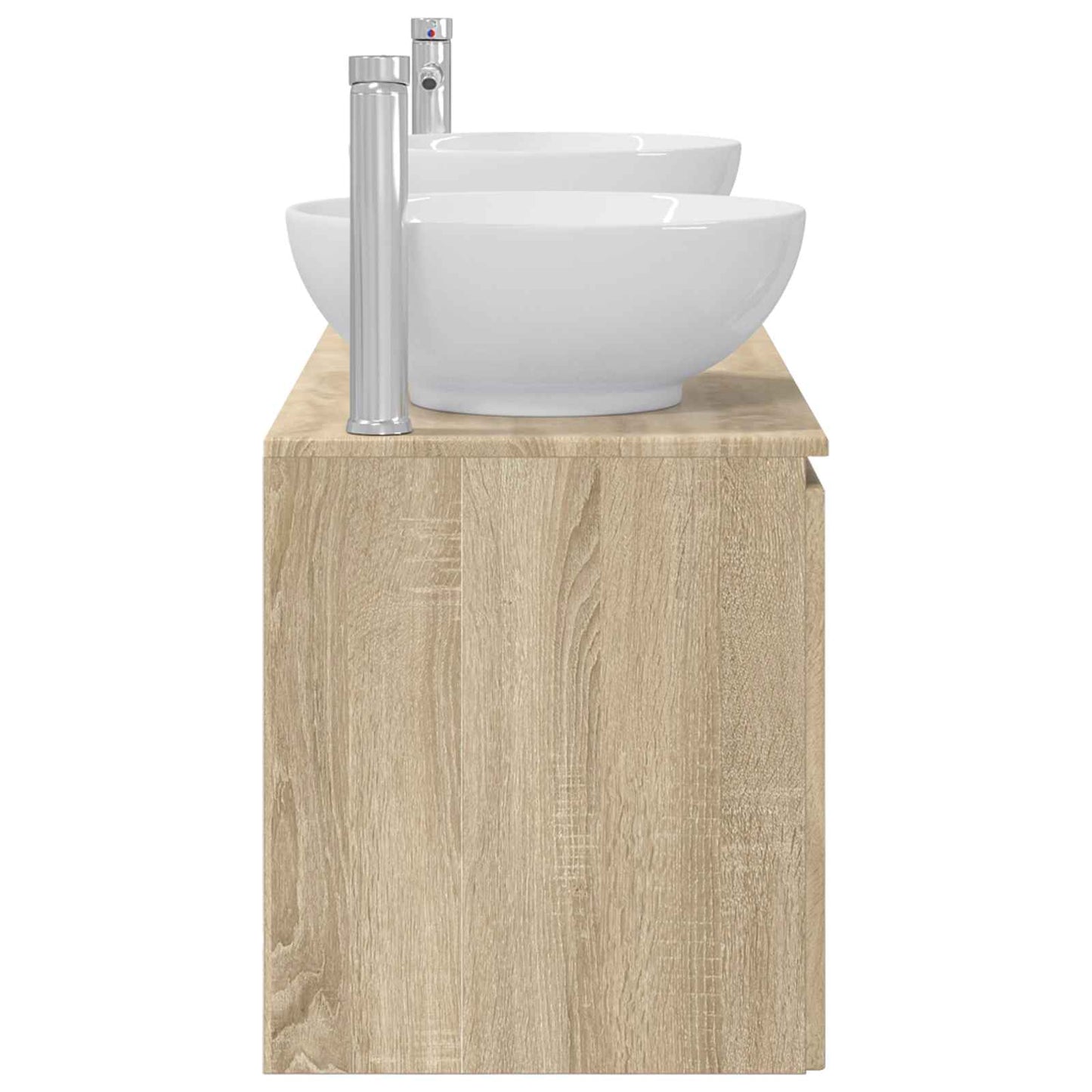 vidaXL Bathroom Cabinet Set 3 pcs Sonoma Oak 49.5 x 44.5 x 65 cm