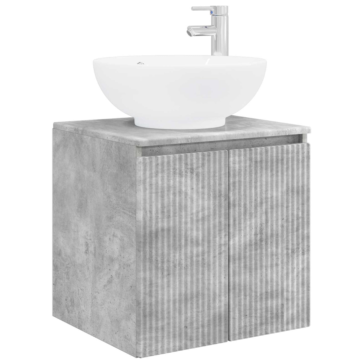 vidaXL Bathroom Cabinet Set 3 pcs Concrete Grey 49.5 x 44.5 x 65 cm