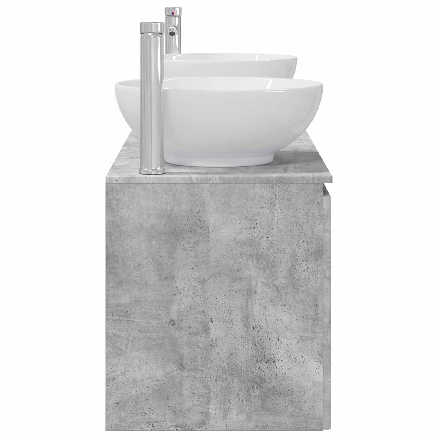 vidaXL Bathroom Cabinet Set 3 pcs Concrete Grey 49.5 x 44.5 x 65 cm