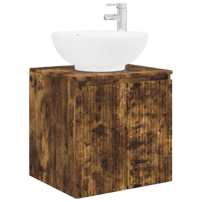 vidaXL Bathroom Cabinet Set 3 pcs Smoked Oak 49.5 x 44.5 x 65 cm