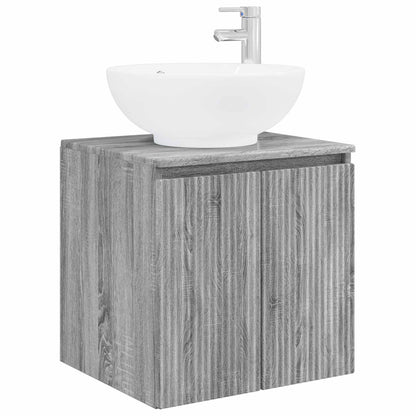 vidaXL Bathroom Cabinet Set 3 pcs Grey Sonoma 49.5 x 44.5 x 65 cm
