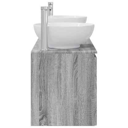 vidaXL Bathroom Cabinet Set 3 pcs Grey Sonoma 49.5 x 44.5 x 65 cm