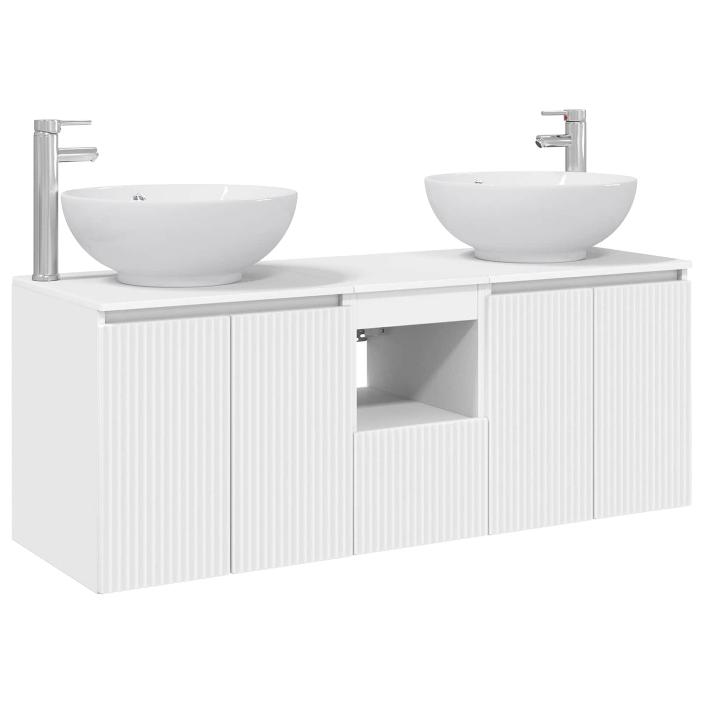 vidaXL Bathroom Cabinet Set 3 pcs White 49.5 x 44.5 x 65 cm