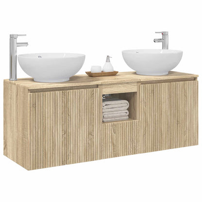 vidaXL Bathroom Cabinet Set 3 pcs Sonoma Oak 49.5 x 44.5 x 65 cm