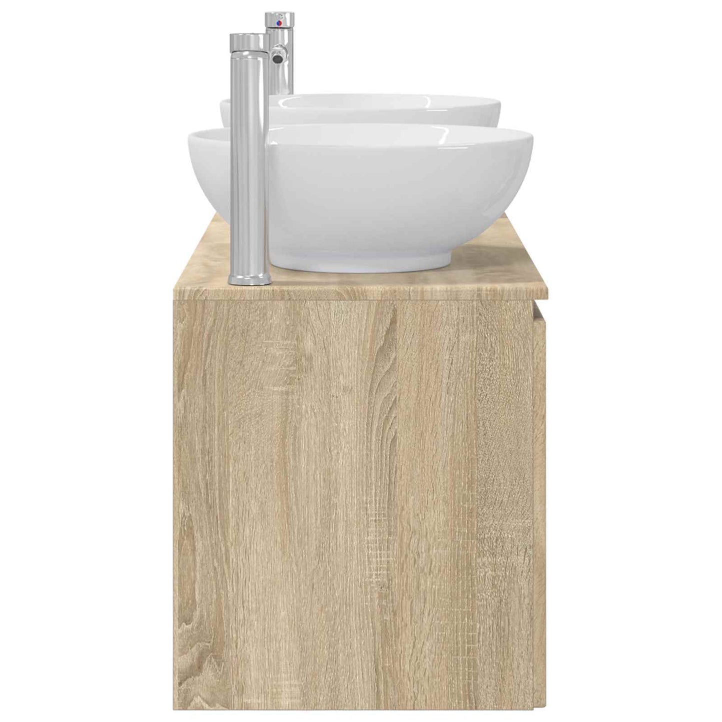 vidaXL Bathroom Cabinet Set 3 pcs Sonoma Oak 49.5 x 44.5 x 65 cm