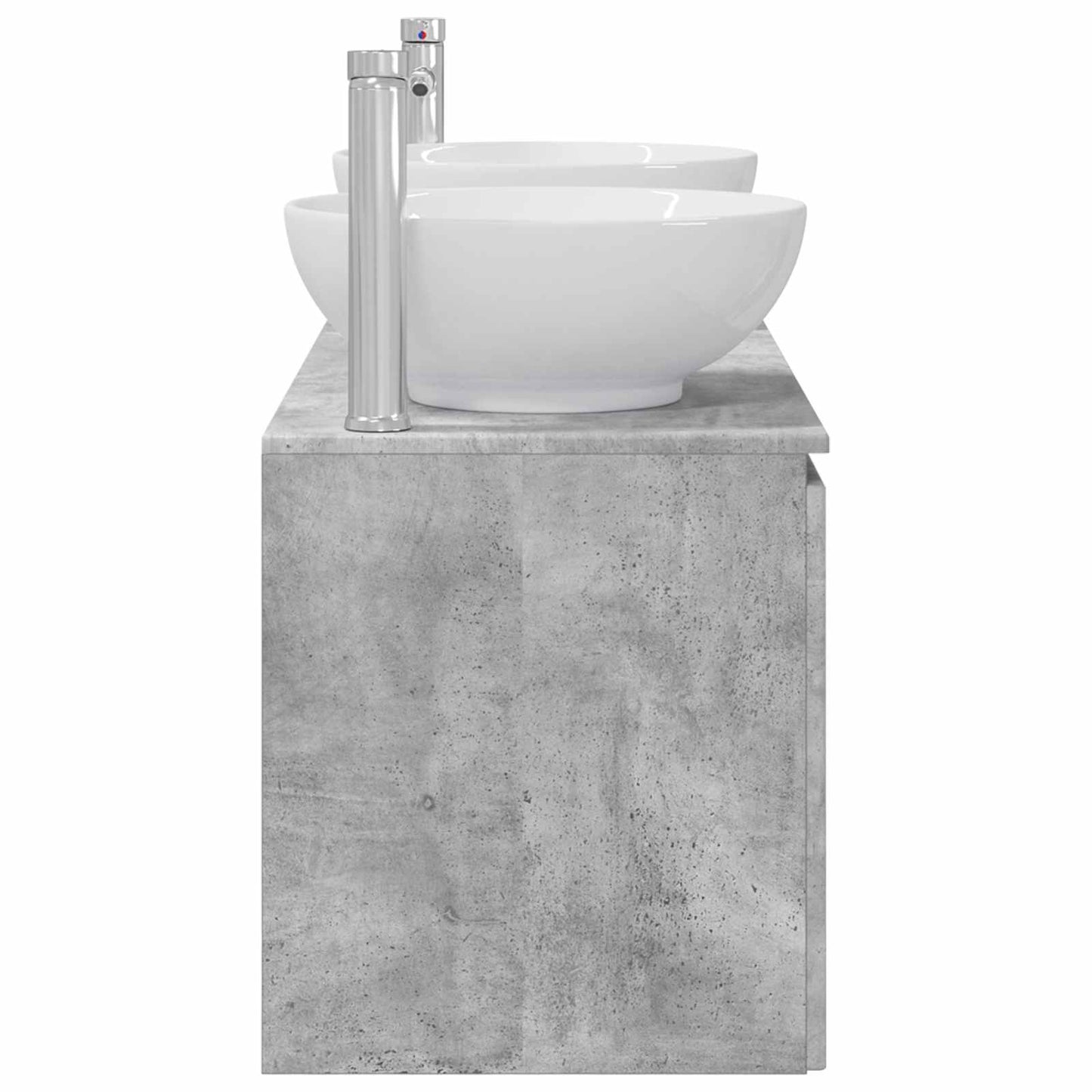 vidaXL Bathroom Cabinet Set 3 pcs Concrete Grey 49.5 x 44.5 x 65 cm