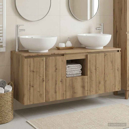 vidaXL Bathroom Cabinet Set 3 pcs Artisan Oak 49.5 x 44.5 x 65 cm