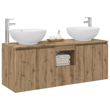 vidaXL Bathroom Cabinet Set 3 pcs Artisan Oak 49.5 x 44.5 x 65 cm